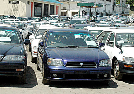 Cars at the Port of Mombasa