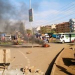 Rioters Block Section of Thika Road