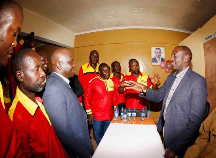 DP William Ruto preaches to Sacco members in Kitale on Friday, December 13, 2019