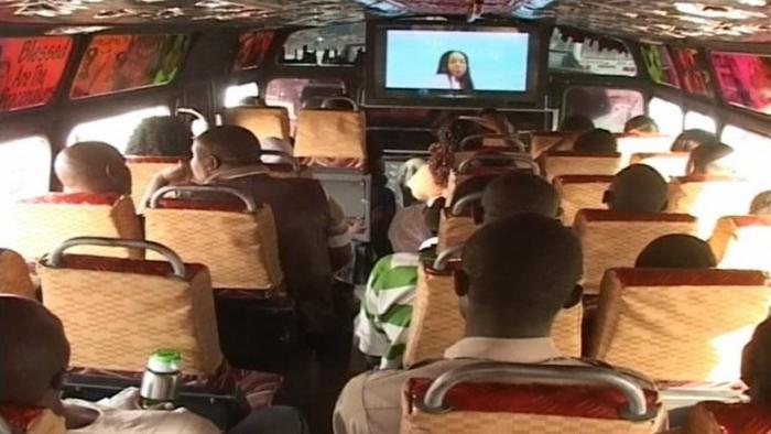 Passengers in a matatu