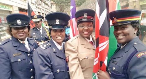 DCIO Fatuma Hadi (Second from Left) at the International Association of Women Police conference in Barcelona in 2016.