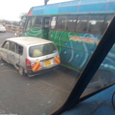 An accident at Githurai, Outbound Nairobi on Thursday, September 3