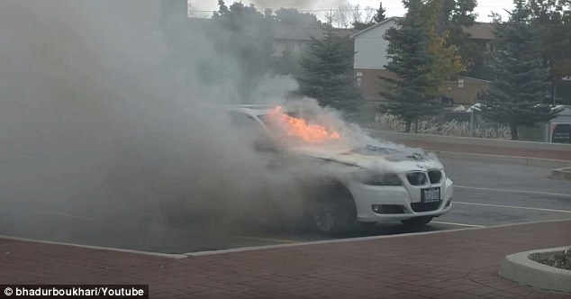 In October of 2016, Tar Zaide had just parked his 2011 BMW 328 in an Oshwa, Canada parking lot on his way to visit a client when it began smoking and then burst into flames