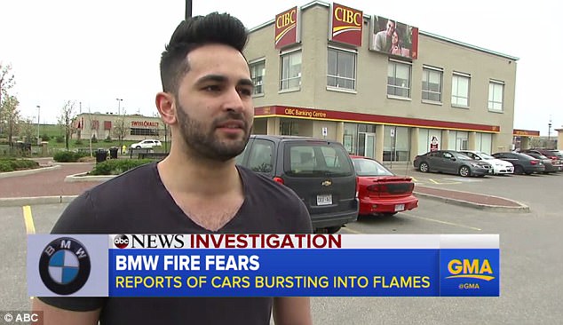 Tar Zaide had just left his 2011 BMW 328 for a few minutes when it burst into flames
