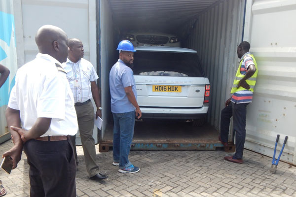 Car seized port of Mombasa